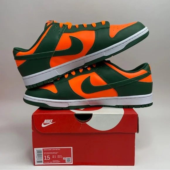 Nike Dunk Low Retro “Miami Hurricanes” 2023 - Picture 2 of 4